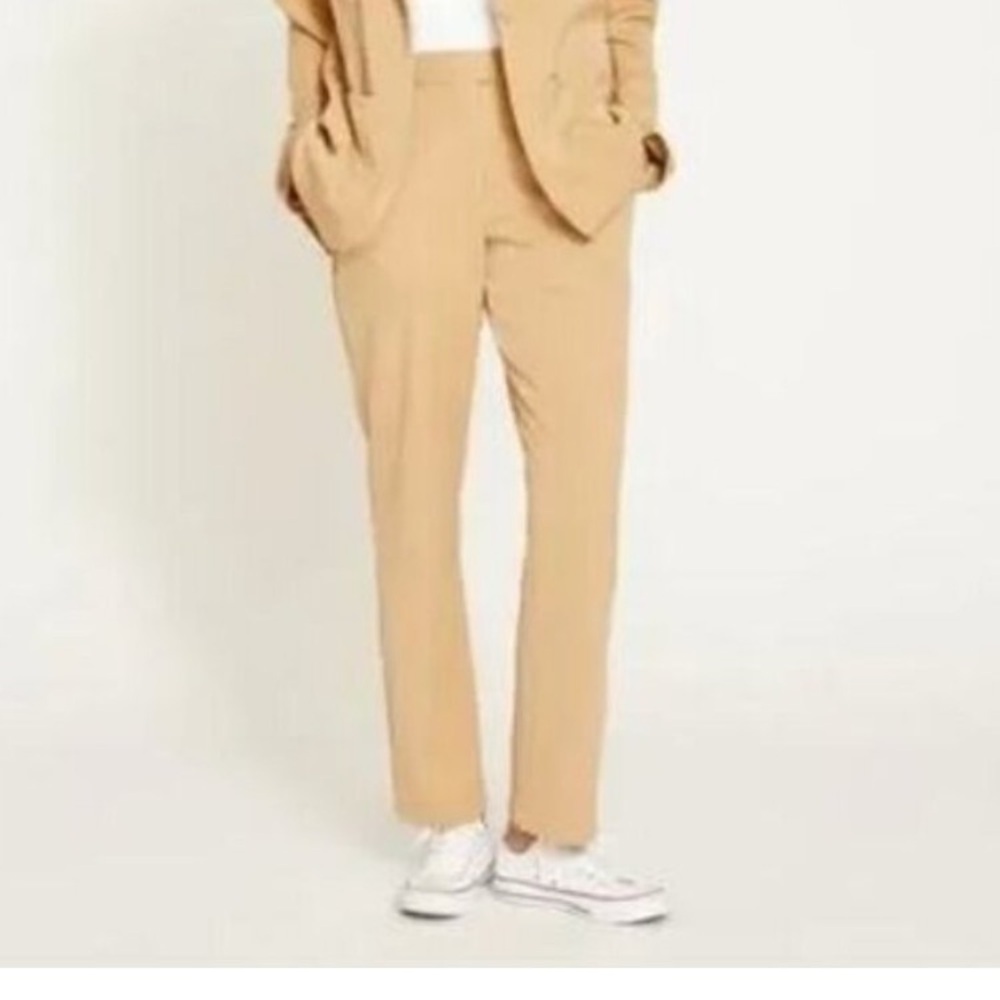 Universal Standard All Day Cuffed Pants Trousers Khaki size 14 16 plus size